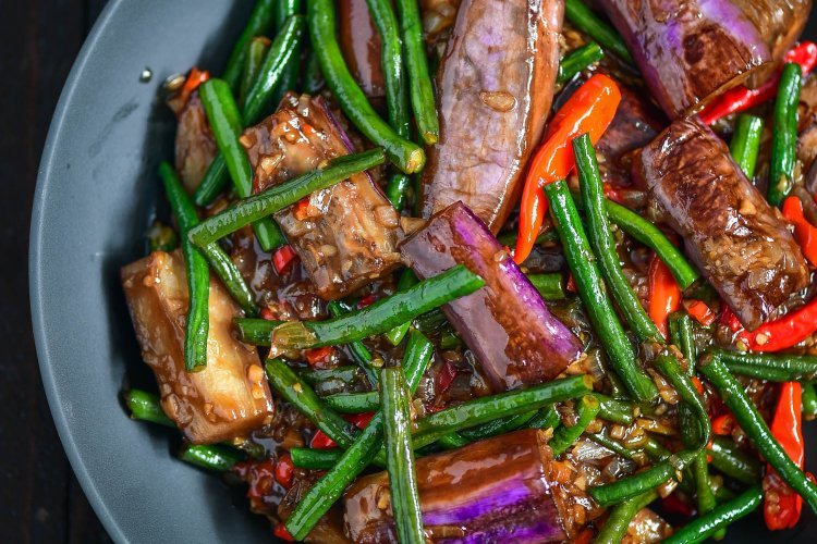 Spicy Eggplant Stir Fry